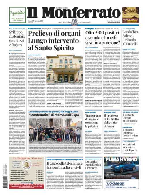 Il Monferrato - Edizione 5 del 21/01/2022